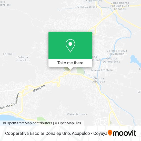 Mapa de Cooperativa Escolar Conalep Uno