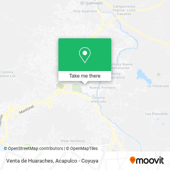 Venta de Huaraches map