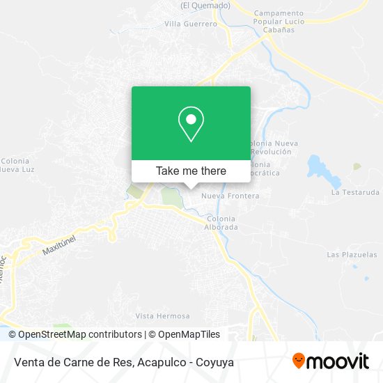 Venta de Carne de Res map