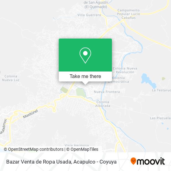 Bazar Venta de Ropa Usada map