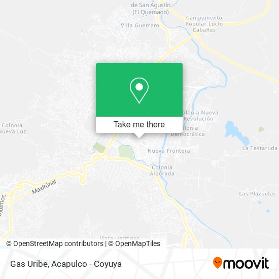 Gas Uribe map