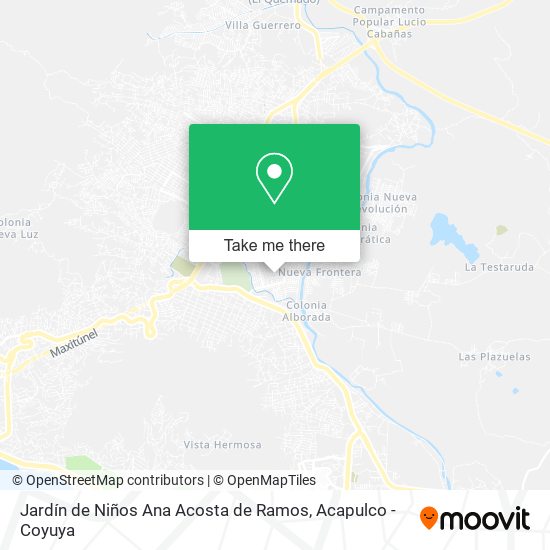 Mapa de Jardín de Niños Ana Acosta de Ramos