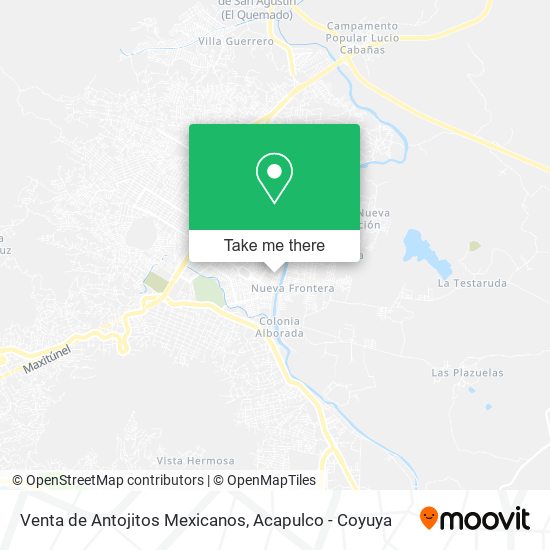 Venta de Antojitos Mexicanos map