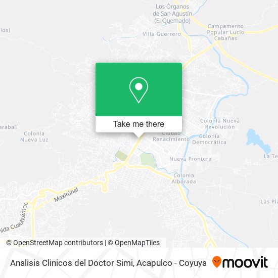 Analisis Clinicos del Doctor Simi map