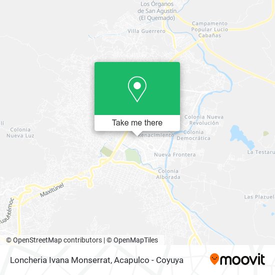 Loncheria Ivana Monserrat map