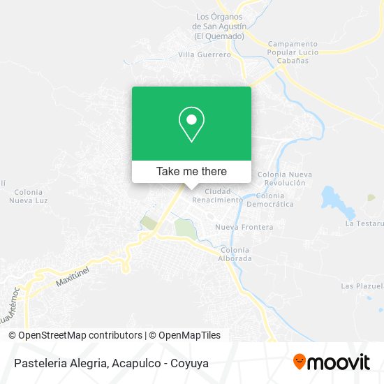 Mapa de Pasteleria Alegria
