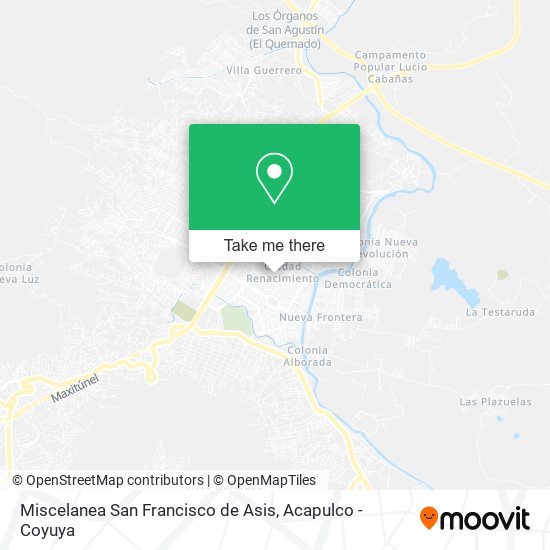 Miscelanea San Francisco de Asis map