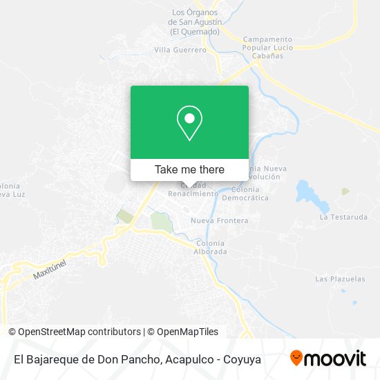 El Bajareque de Don Pancho map