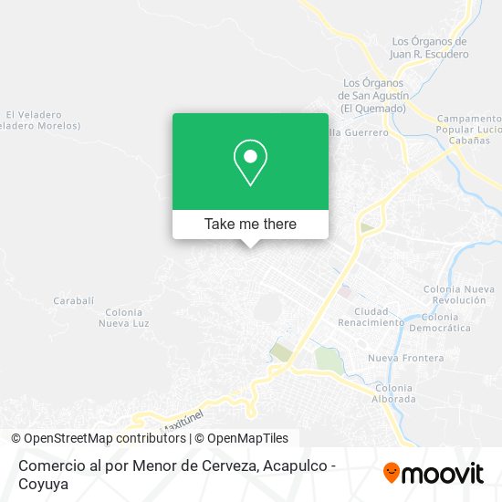 Comercio al por Menor de Cerveza map