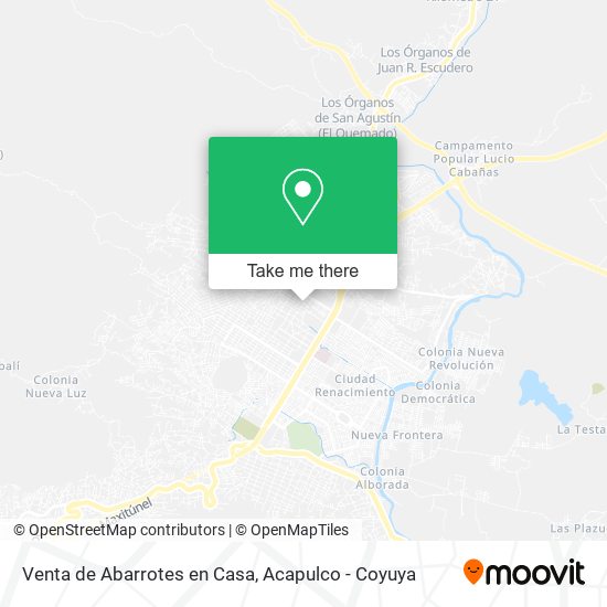 Mapa de Venta de Abarrotes en Casa