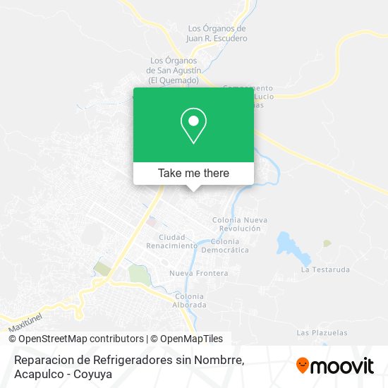 Reparacion de Refrigeradores sin Nombrre map