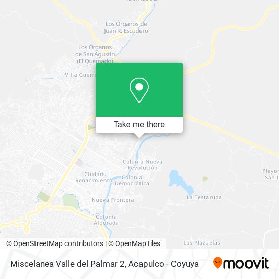 Miscelanea Valle del Palmar 2 map