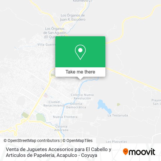 Venta de Juguetes Accesorios para El Cabello y Articulos de Papeleria map