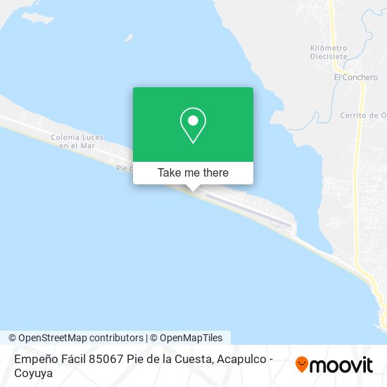 Mapa de Empeño Fácil 85067 Pie de la Cuesta