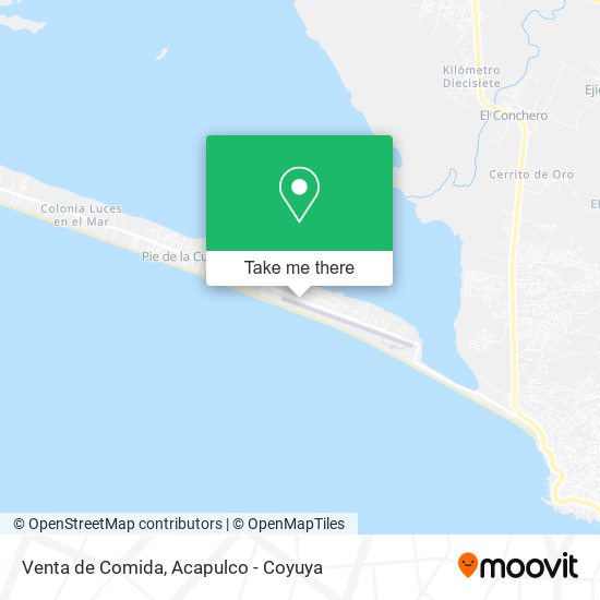 Venta de Comida map