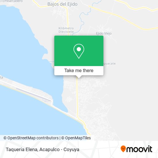 Mapa de Taqueria Elena