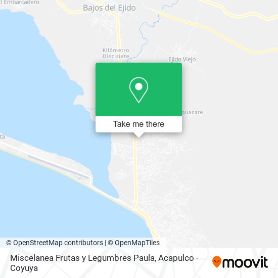 Miscelanea Frutas y Legumbres Paula map