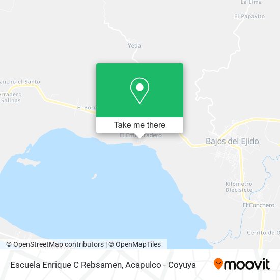 Mapa de Escuela Enrique C Rebsamen