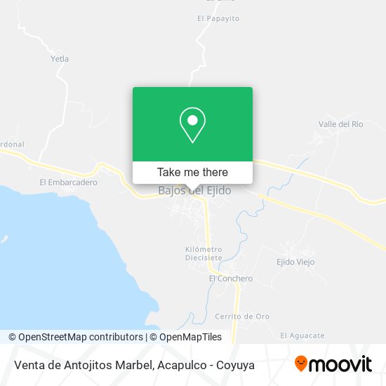 Venta de Antojitos Marbel map