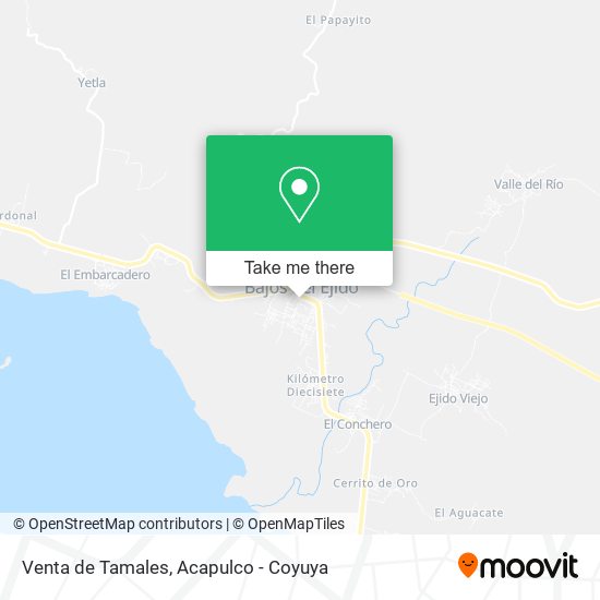 Venta de Tamales map