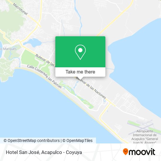 Hotel San José map