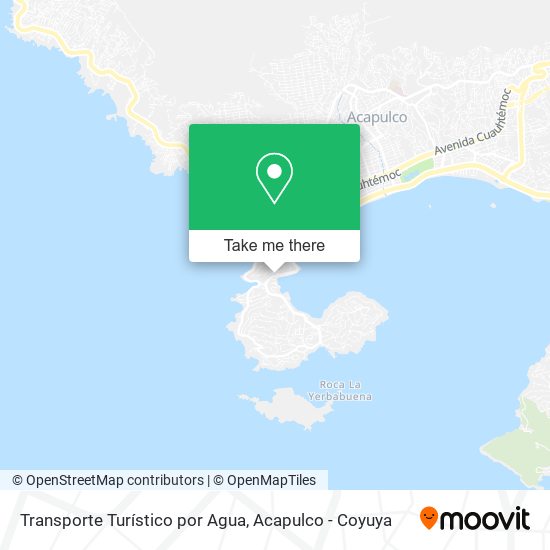 Mapa de Transporte Turístico por Agua