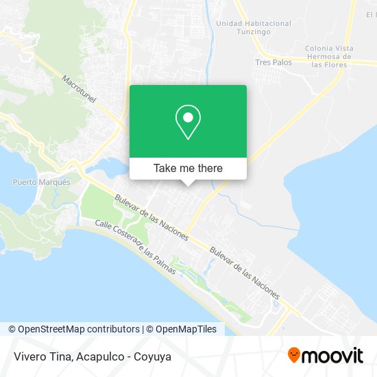 Vivero Tina map