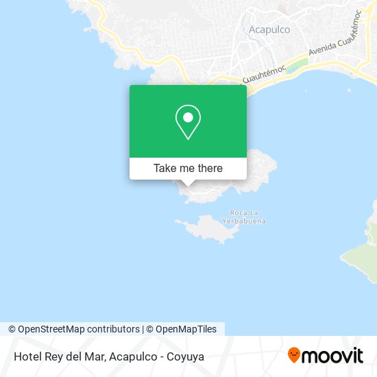 Hotel Rey del Mar map