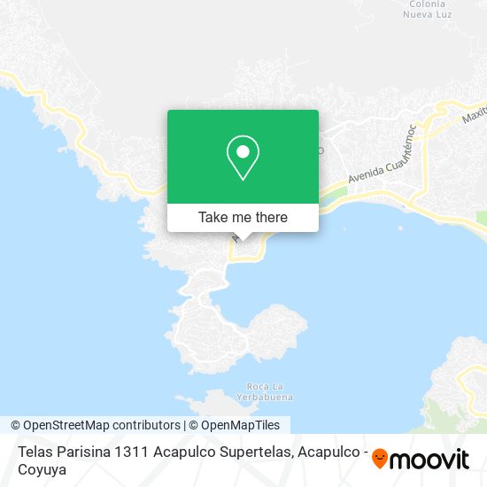 Telas Parisina 1311 Acapulco Supertelas map