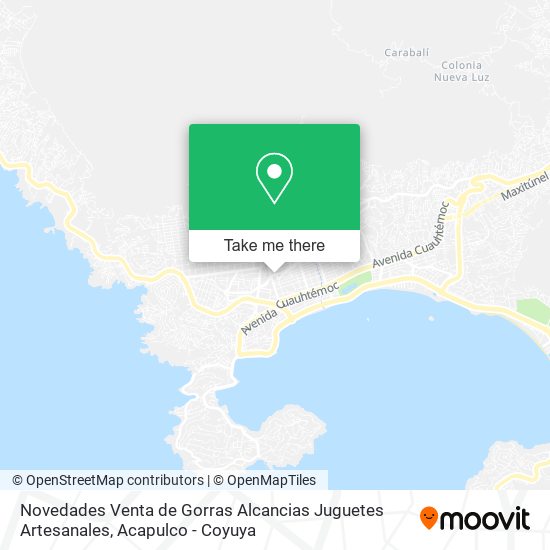 Novedades Venta de Gorras Alcancias Juguetes Artesanales map
