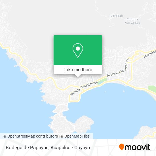 Bodega de Papayas map