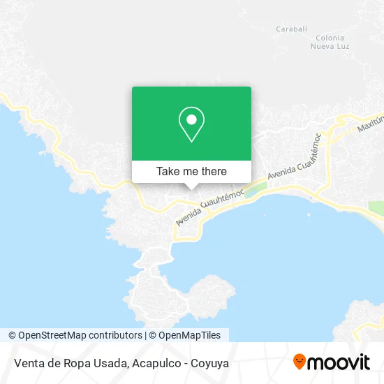 Mapa de Venta de Ropa Usada