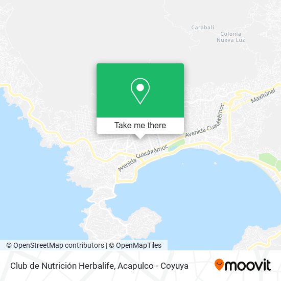 Mapa de Club de Nutrición Herbalife