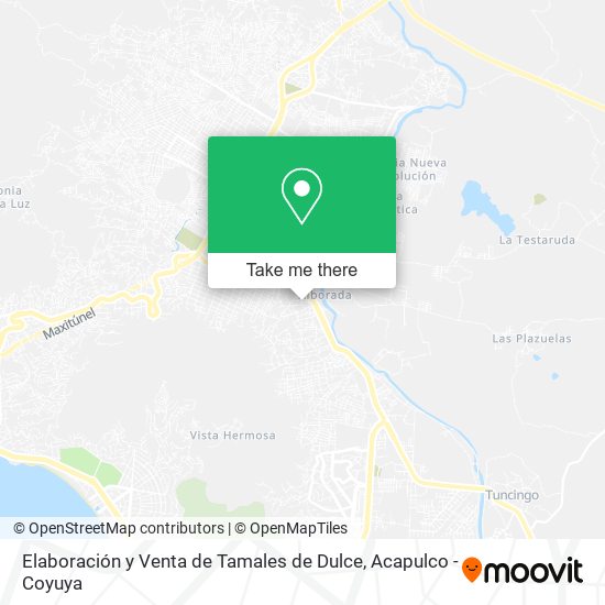 Mapa de Elaboración y Venta de Tamales de Dulce