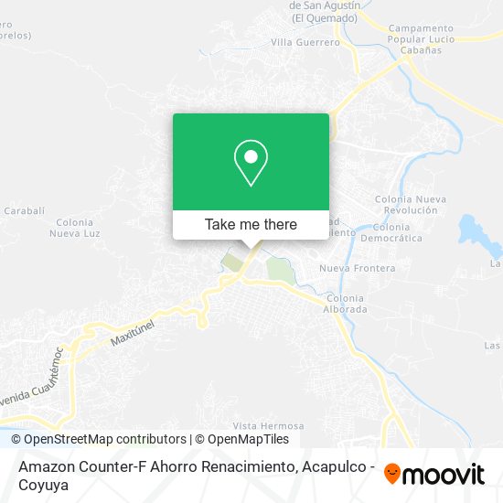 Amazon Counter-F Ahorro Renacimiento map