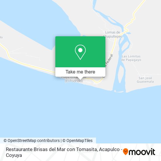 Restaurante Brisas del Mar con Tomasita map
