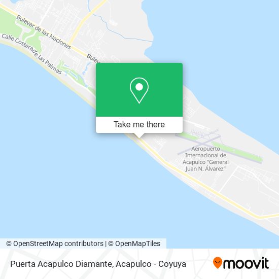 Puerta Acapulco Diamante map