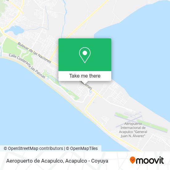 Mapa de Aeropuerto de Acapulco