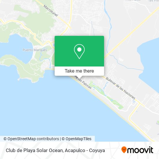 Mapa de Club de Playa Solar Ocean