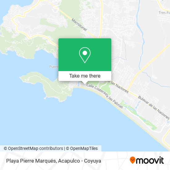 Playa Pierre Marqués map