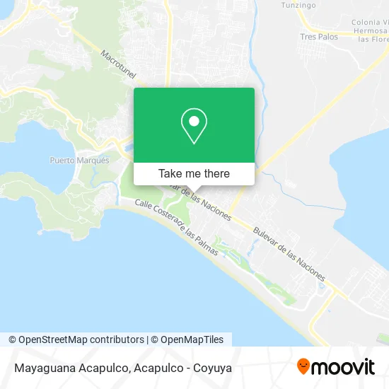 Mayaguana Acapulco map