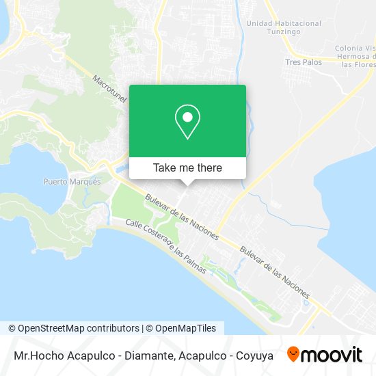 Mr.Hocho Acapulco - Diamante map