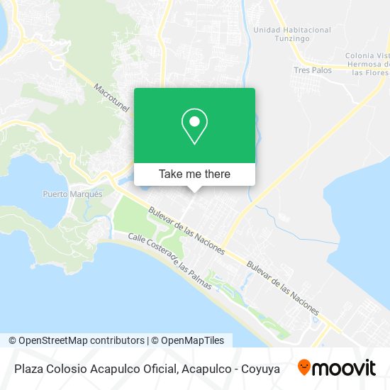 Plaza Colosio Acapulco Oficial map