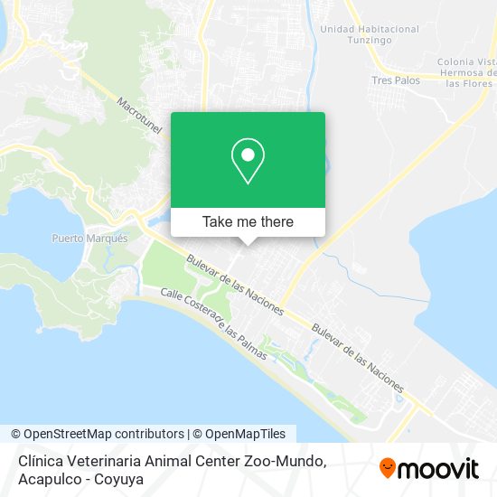 Clínica Veterinaria Animal Center Zoo-Mundo map