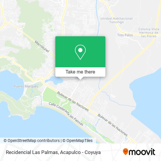 Recidencial Las Palmas map