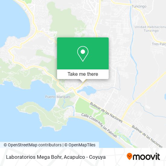 Laboratorios Mega Bohr map