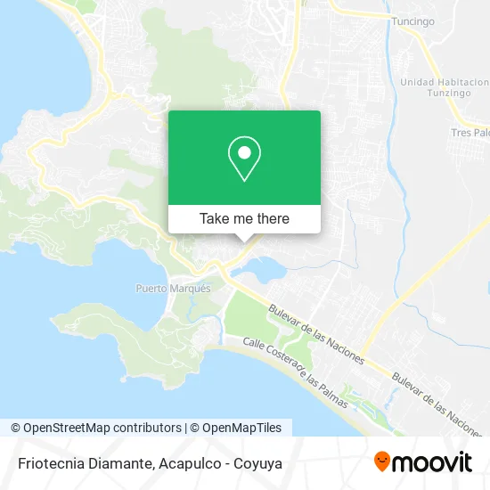 Friotecnia Diamante map