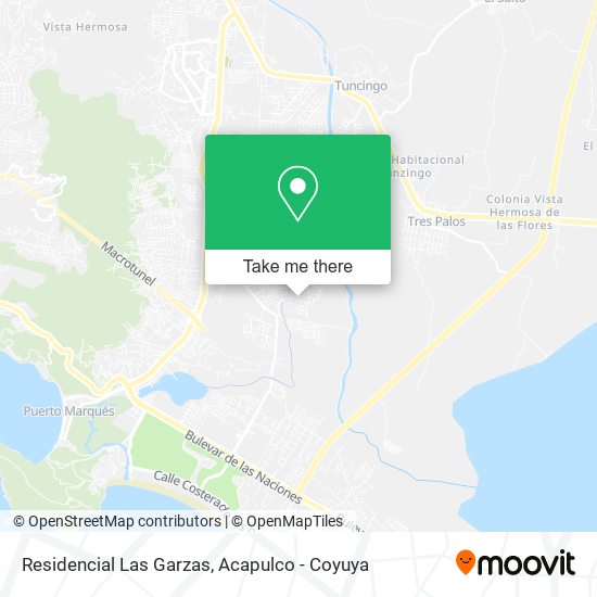 Mapa de Residencial Las Garzas