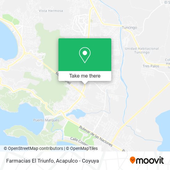 Mapa de Farmacias El Triunfo