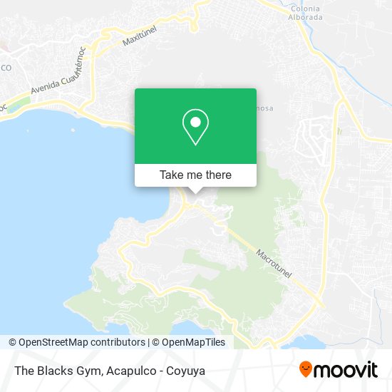 Mapa de The Blacks Gym